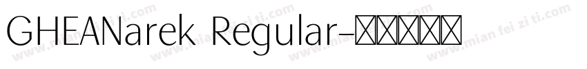 GHEANarek Regular字体转换